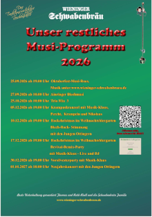 Musikprogramm 2026